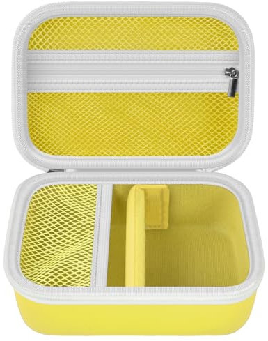 PAIYULE Kinderkamera Tasche für Uleway/für GREENKINDER/für GlobalCrown/für Gofunly/für Ushining Mini Digital Kamera, Sofortbildkameras Schutzhülle Tragetasche Halter für Druckpapier (nur Hülle) Gelb
