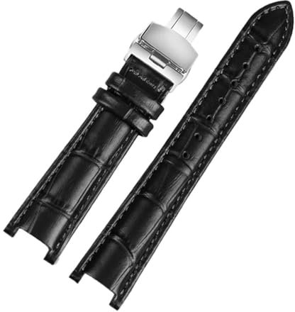 LANAPPTLTG Armband passend for Michael Kors Uhrenarmband weiblich Mk2277 2425 Armband 20 mm Uhrenarmbänder(Black-Steel-B1)