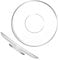 TIDTALEO 2pièces Soucoupes Verre Transparent Pour Fruits Et Petites Assiettes Plateau Polyvalent Pour Collations Et Amuse-bouches Service Élégant Pour Thé