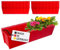 Hossi's Wholesale 10 Euro-Paletten Blumenkästen-Einsätze | 37,3cm Rot | Pflanzkasten für Europalette Palette | Balkonkasten | Blumentopf | aus stabilen Kunststoff | Made in Germany