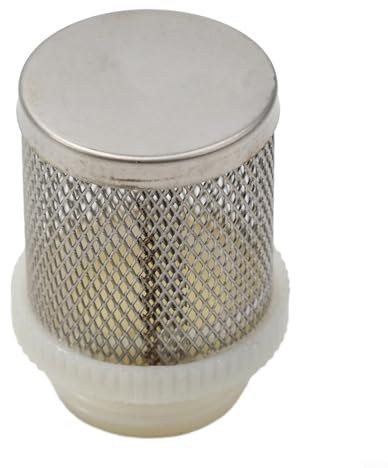 Niceminiwall Jet Wash Water Suction Hose Pump Filter Strainer Butt Tank Drum Pond Bucket Stainless Steel Mesh Filter(3/4inch)