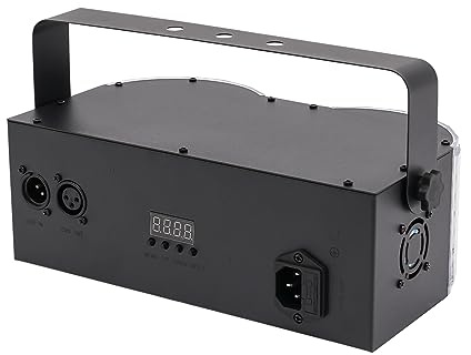 Disco Licht 4-Laser Partylicht 15W Bühnenlicht Disco 25.5 * 15 * 9.5cm DJ Licht mit 120 Mustern & Fernbedienung Strahlwinkel 120°, 240V RGBW Partyleuchte für Disco Hochzeit Karaoke Veranstaltung