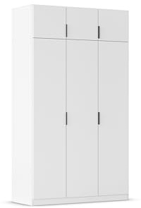 Rauch Möbel LAGOA, Kleiderschrank, Farbe Weiß, Breite 136 cm | Schrank, Mehrzweckschrank, 6-türig, Zubehör Basic, für Schlafzimmer, Kinderzimmer, Babyzimmer, Homeoffice, Garderobe, Flur