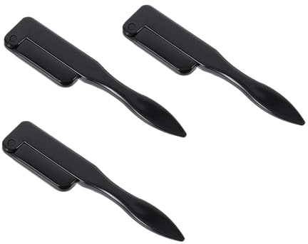 Beaupretty 3stücke Wimpernbürste mit Kamm Wimpernkamm und Augenbrauenkamm Faltbarer Make-up-pinsel für Wimpern und Augenbrauen Schwarz