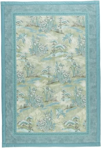 Bassetti ACQUAFORTE Plaid aus 100% Baumwolle in der Farbe GRÜN V1, Maße: 135X190 cm - 9333421