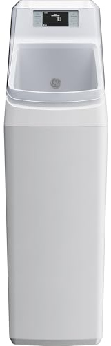 GE Smart Water Softener with Integrated Filtration, 30,000 Grain, Reduce Hard Minerals to Whole House, Built-in WiFi with Water Flow Alerts, Soft Water for Shower, Appliances, and Plumbing, GXMD30W
