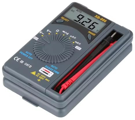 Fasizi XB866 Mini Auto Range LCD Voltmeter Tester Werkzeug AC/DC Pocket Digital Multimeter