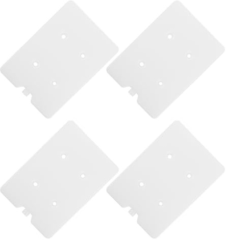 TOGEVAL 4pcs Reusable Ice Packs for Air Cooler Fans Rapid Freeze Cooling Boxes for Perishables Shipping Compact Portable Cool Bags for Camping Lunch Picnic Outdoor Preservation