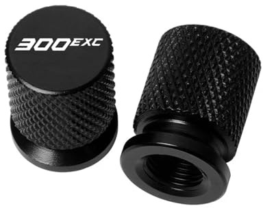 HUISI Passend for KTM TPI 300 EXC 300EXC TPI Six Days 2018-2022 2023 Zubehör Motorrad CNC Aluminium Reifenventil Luftanschluss Stem Abdeckkappe(Black)