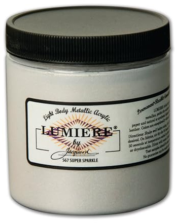 Jacquard Lumiere Fabric Color 8 oz Jar - Super Sparkle by Jacquard