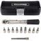Venzo Bicycle Bike 1/4 Inch Driver - Torque Wrench Allen Key Tools Socket Set Kit 2-24Nm - Small Adjustable
