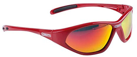 Mighty Fahrrad Sportbrille, rot