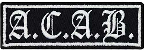 ACAB Old English Ultras Biker Rocker Anti Polizei Aufnäher Patch