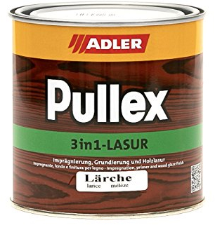 Finitura ADLER Pullex 3in1 Larice 750 ml - impregnante a finire, fondo e finitura per legno da esterno - Finitura universale per legno di alta qualità