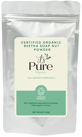 Soil Association Certified Organic Reetha (sapone dado) polvere 100 g