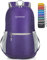 ZOMAKE Mochila Plegable Ultraligera - Mochilas de Senderismo Pequeña Mochila Con Resistencia Al Agua 20L Para Hombre Mujer Viaje Trekking Deporte(Violeta)