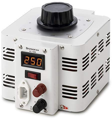 Bronson++ VC 1000 Transformateur variable variac - In: 230V - Out: 0-300V - 1000 watts 1000W