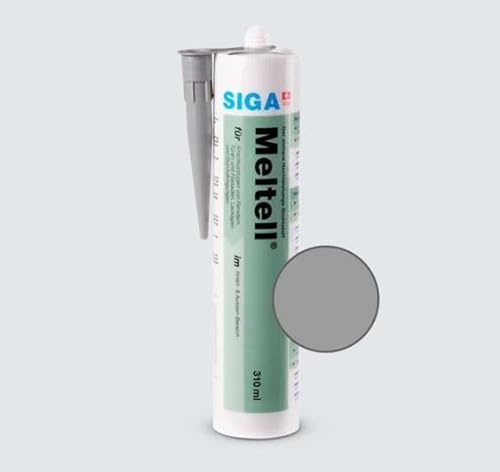 Siga Meltell 310 grey Hochleistungs-Dichtstoff 310 ml Kartusche Innen Außen Abdichten Dichtstoff