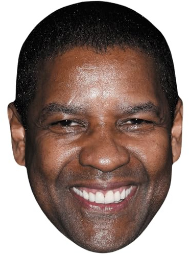 Denzel Washington (Grin) Maske aus Karton