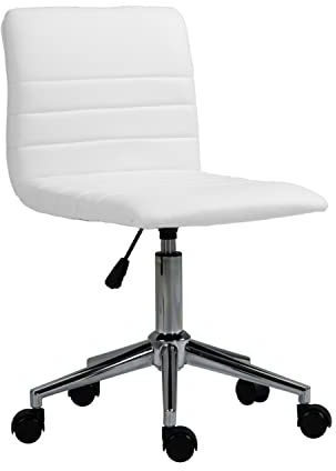 SVITA Linus Schreibtischstuhl Kinder Drehstuhl Kunstlederbezug Indoor Kinderzimmer höhenverstellbar Weiß