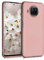kwmobile Case kompatibel mit Xiaomi Mi 10T Lite Hülle - Schutzhülle aus Silikon metallisch schimmernd - Handyhülle Metallic Rosegold