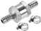 sourcing map Einweg Rückschlagventil 9mm Schlauch OD Aluminiumlegierung 2 einstellbar 6-12mm Schlauchschellen für Wasser Öl Benzin Kraftstoffleitung Edelstahl