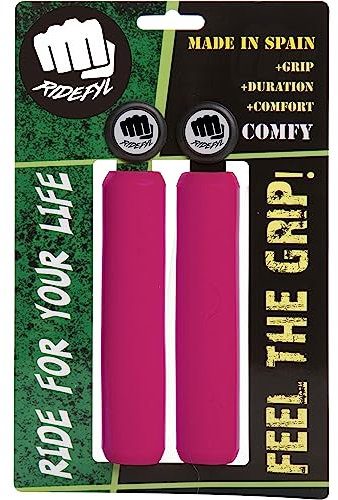 Ridefyl | Manopole per Bicicletta Comfy | Accessori per ciclismo | Ciclismo | Sport | Adulti | Unisex | Colore Rosa | Taglia Unica | Made in Spain, 32 mm
