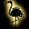 Flamingo Wand-Deko Wand-Lampe Nachtlicht Schlummerlicht personalisiert mit Namen I Batteriebetrieb & Farbauswahl