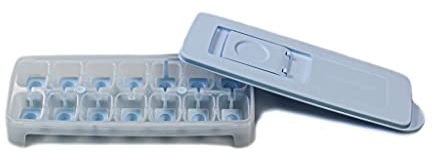 Tupperware Gefrier-Behälter Eiswürfler himmelsblau-weiß G29 Eiswürfelwunder