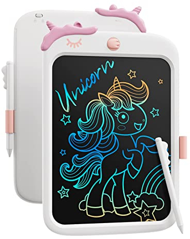 10 Zoll Schreibtablett für Kinder, Einhorn Spielzeug Geschenke für Mädchen, Kleinkind Kinder Lern/Reisespielzeug, Geburtstagsgeschenk für 3+ Jahre alte Mädchen Jungen