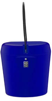 Serratura a secchiello portatile, cassaforte, antifurto, a combinazione a 3 cifre, per esterni, spiaggia, auto, roulotte, campeggio, sport, viaggi, shopping (blu)