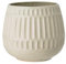Nordring Retro Übertopf Vintage Pflanztopf für Zimmerplanzen Blumentopf Riff L (16,5 cm ø), Cloud, Keramik