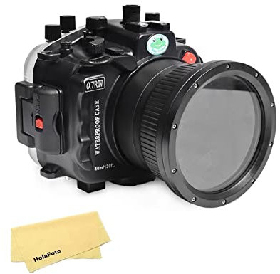 Seafrogs Alloggiamento Della Fotocamera Subacquea Per Sony Alpha 7R Iv A7R Iv A7R4 (Ilce-7Rm4A), Compatibile Con Sony 28-70Mm F3.5-5.6, 16-35Mm F4, 24-70Mm F4, 24Mm F1.4 Gm