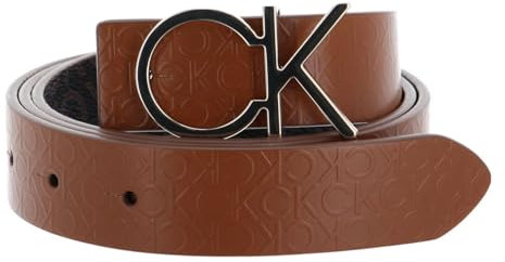 Calvin Klein Gürtel Re-Lock CK Rev Belt 30MM W65 Cognac/Brown Mono braun dunkelbraun wendbar