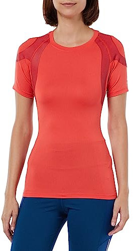 Odlo Damen Kurzarm Laufshirt Active Spine, Cayenne, M