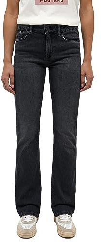 MUSTANG Style Shelby-Stivali Slim Jeans, Jet Black 883, 32 W/30 L Donna