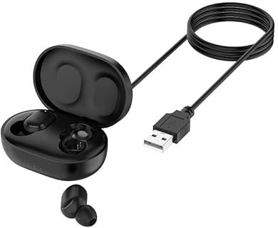 Compartimento de Carga para Redmi AirDots Auriculares, Estuche de Almacenamiento y Carga con Cable de Carga.