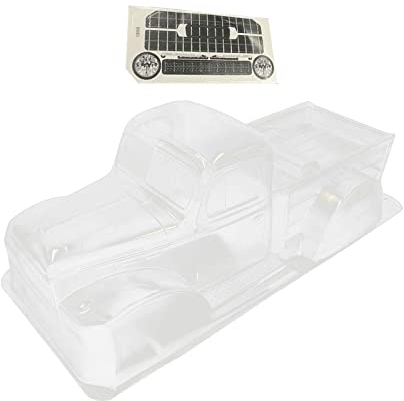 Amagogo 313mm Karosserie, RC Klare Karosserie, Unlackierte RC Car Shell Karosserie, Transparente Klare Karosserie, für 1/10 Crawler DIY