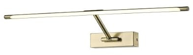 PAPUQ Applique LED da parete per illuminare quadri, specchi, murales, 10 W tradizionale ed elegante, tono di luce calda 3000 K, bronzo anticato, articolato e orientabile. 59 cm