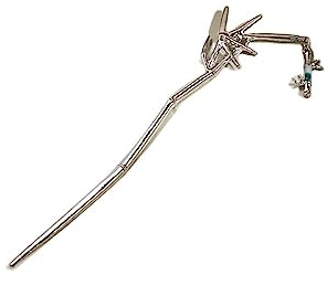 LCDIUDIU Hair Fork,Hair Stick Hair Pin Retro Chinese Traditional Classical Chopsticks Forks Silver Leaf Tassel Bamboo Personality Jewellery Hair Accessories For Women Long Hair Bridal Party