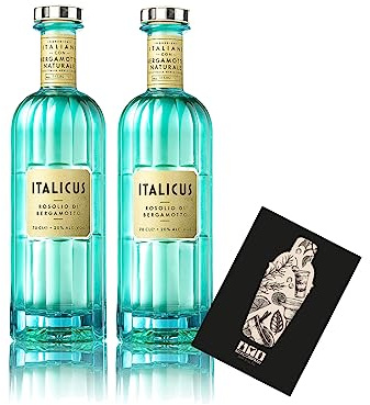 Italicus 2er Set Bergamotte Likör 2x 0,7L (20% Vol) Rosolio di Bergamotto - a refreshing taste of Italy- [Enthält Sulfite]