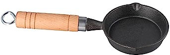 Leadigol Mini-Bratpfanne, Gusseisen-Bratpfanne, antihaftbeschichtet, für Eier, Gas, Camping, Zuhause, Küche, kleine Kochen, Omelette-Pfanne