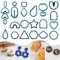 Zayookey 25 Stück Polymer Ton Ohrringe Ausstecher Set Mini Ton-Ohrringschneider Clay Ohrring Cutter Stern Rund Ohrring Zubehör für Polymer Ton DIY Schmuck Ohrringherstellung