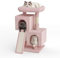Magshion Arbre à chat de 86,4 cm avec griffoir et griffoir recouvert de sisal, tour d'escalade, arbre à chat avec niche à chat, arbre à chat pour chat d'intérieur, rose doux