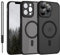 für iPhone 13 Pro Max Hülle kompatibel mit MagSafe, Handyhülle für iPhone 13 Pro Max Magnetisch Dünn Matte Touch Kameraschutz, Anti-Gelb Rutschfest Kratzfest Schutz Stoßfest Hülle Matt Schwarz