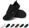 Geweo Barefoot Minimalistes Chaussures Femme Homme Large Running Gym Trail Fitness Sport Chaussure Décontracté Pieds Nus Trekking Barefoot Shoes Basket Sneakers Léger Antidérapant Noir 45EU