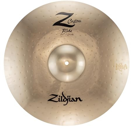 ZILDJIAN - 20 Z Custom Ride - Piatto per Batteria, Bronzo B20, Brillante, Definizione Stick Suono Esplosivo