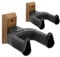 STRICH Gitarren-Wandhalterung, Walnuss-Holz-Gitarrenhaken, U-förmige Gitarren-Wandhalterung mit Schrauben, Wandhalterung für Akustikgitarren, E-Gitarren, Banjos, Bass (2er-Pack)