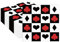 20 Stück Casino Cocktail Servietten,33x33cm Casino Poker Party Einweg Servietten für Casino Spiel Thematische Casino Geburtstagsparty Dekoration