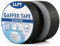 LLPT Panzertape | Schwarzes Hochleistungs-Gaffing-Klebeband | Matt nicht reflektierend leicht abreißbar rückstandsfrei | für Kabelfotografie (PGT532P2BK) | 2 Packungen | 50 mm x 32 m